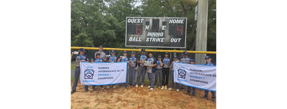 2023 Intermediate Baseball Champions